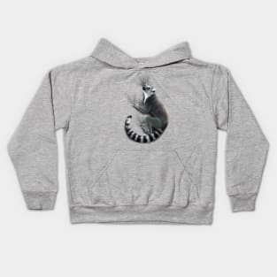 Ring Tailed Lemur Clinger Kids Hoodie